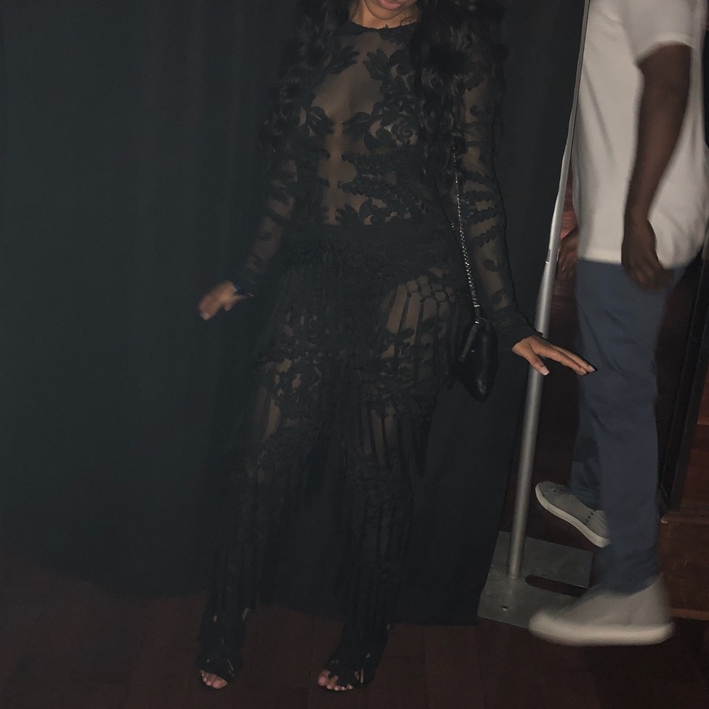 See through Tassel jumpsuit
